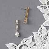 Elegant Stacked Pears Bridal CZ Earrings - Earrings - Cassandra Lynne