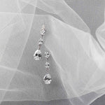 Elegant Stacked Pears Bridal CZ Earrings - Earrings - Cassandra Lynne