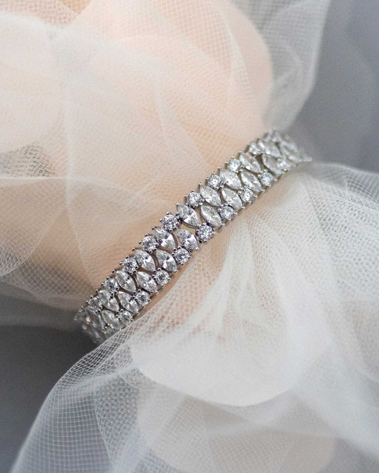 Evening CZ Bracelet with Marquise Jewels - Bracelet - Cassandra Lynne