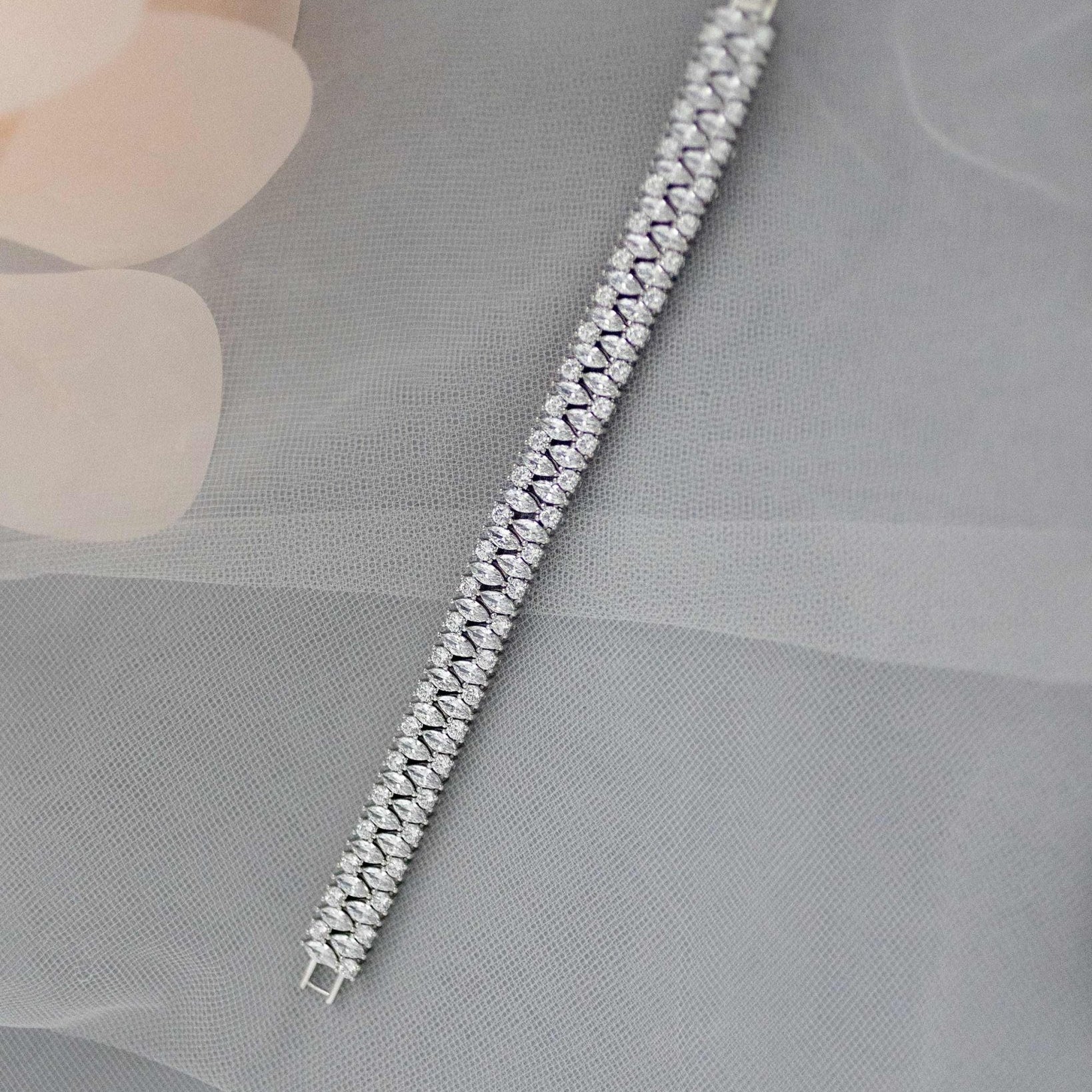 Evening CZ Bracelet with Marquise Jewels - Bracelet - Cassandra Lynne