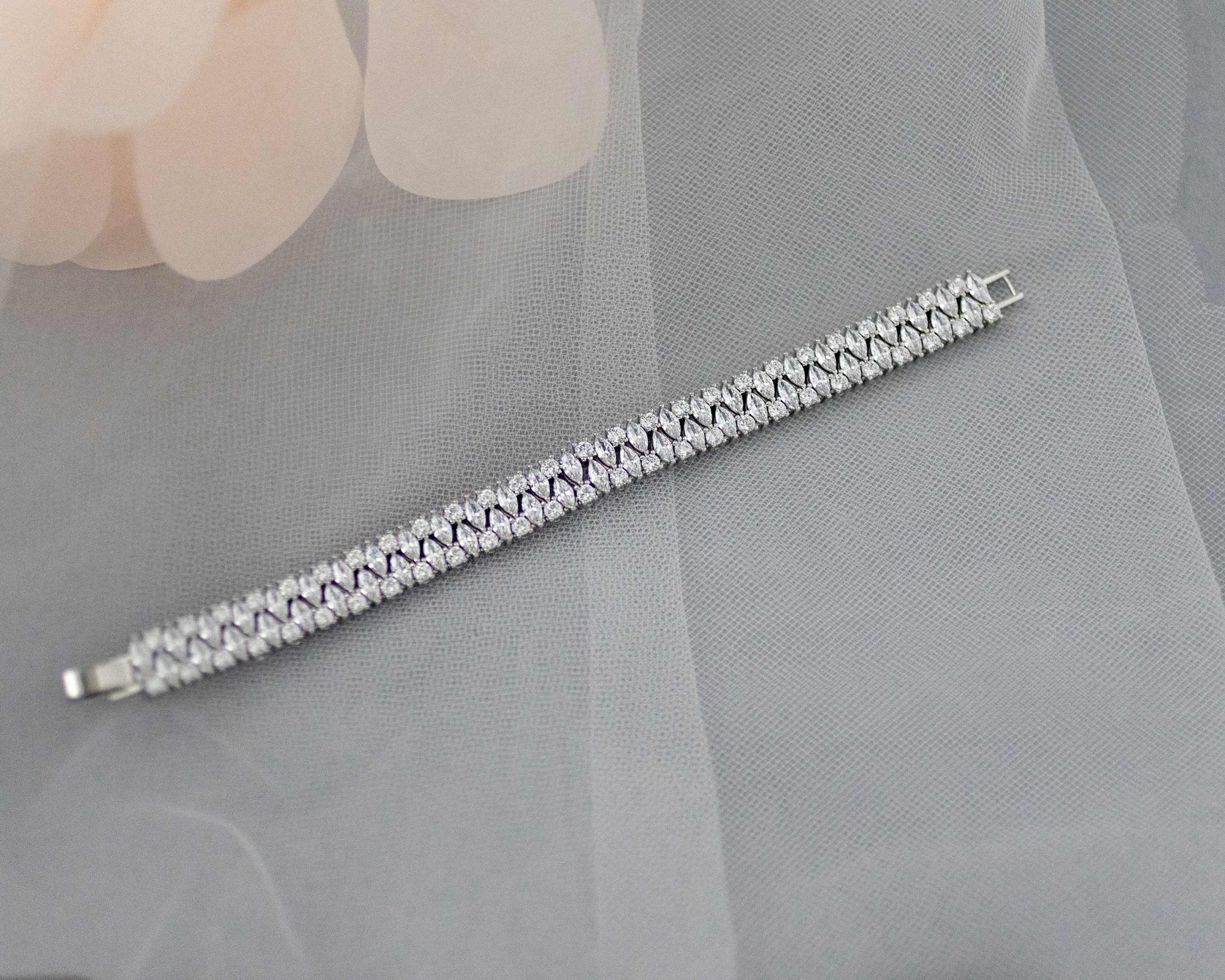 Evening CZ Bracelet with Marquise Jewels - Bracelet - Cassandra Lynne