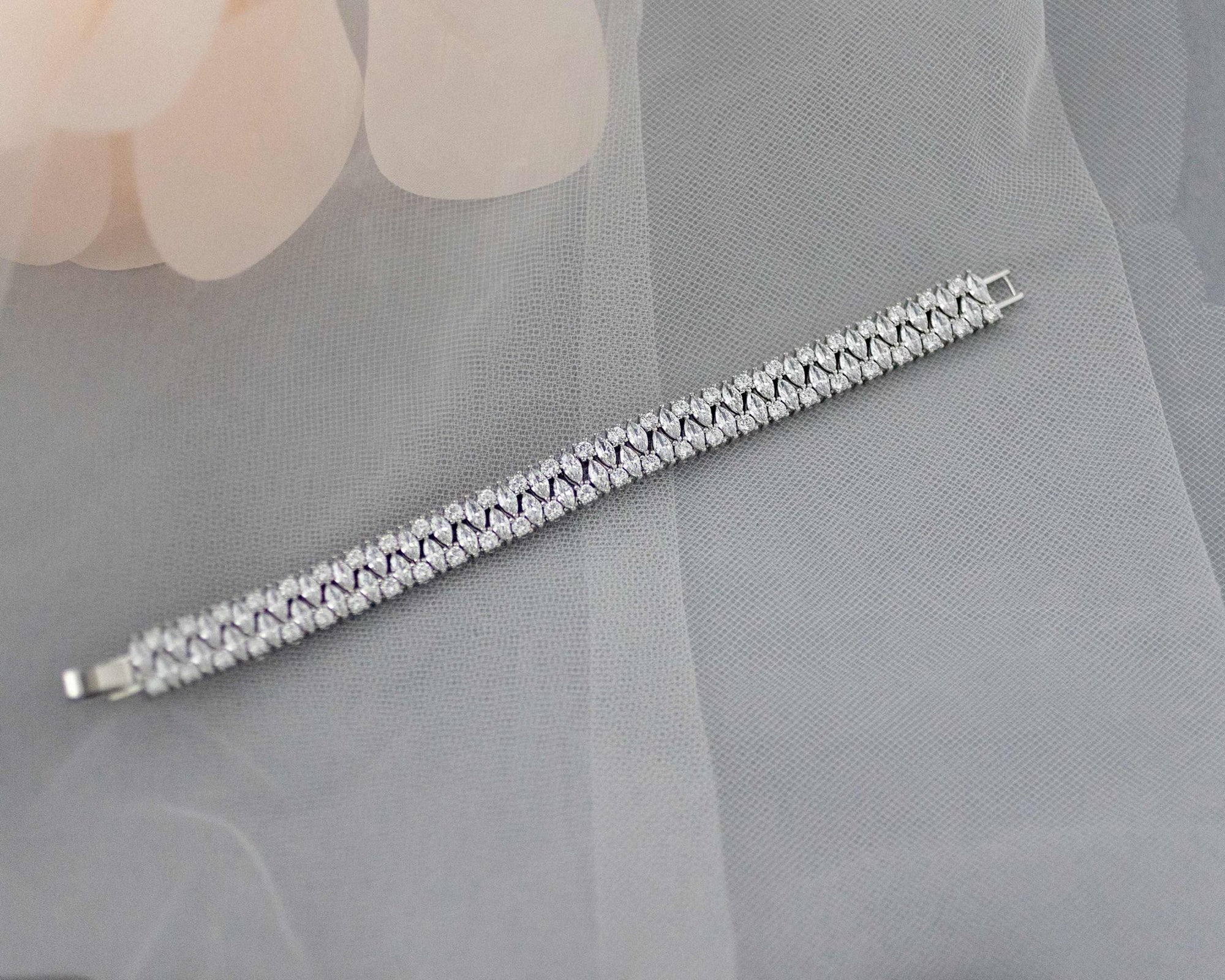 Evening CZ Bracelet with Marquise Jewels - Bracelet - Cassandra Lynne