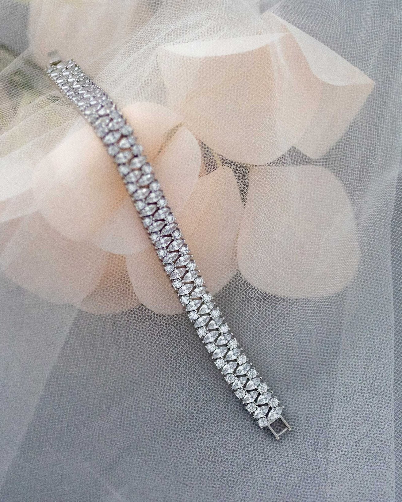 Evening CZ Bracelet with Marquise Jewels - Bracelet - Cassandra Lynne