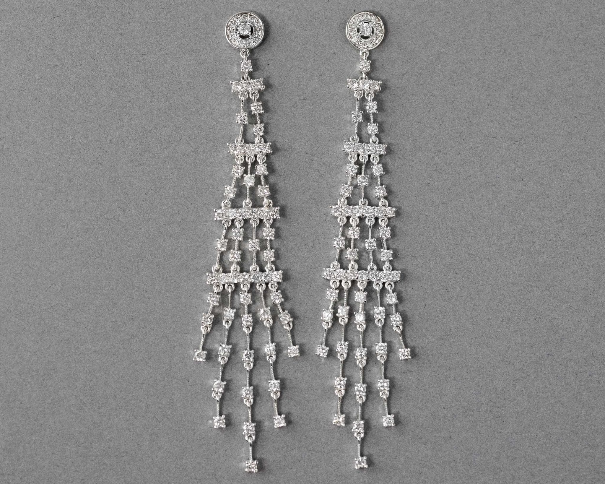 Extra Long Chandelier CZ Earrings - Earrings - Cassandra Lynne