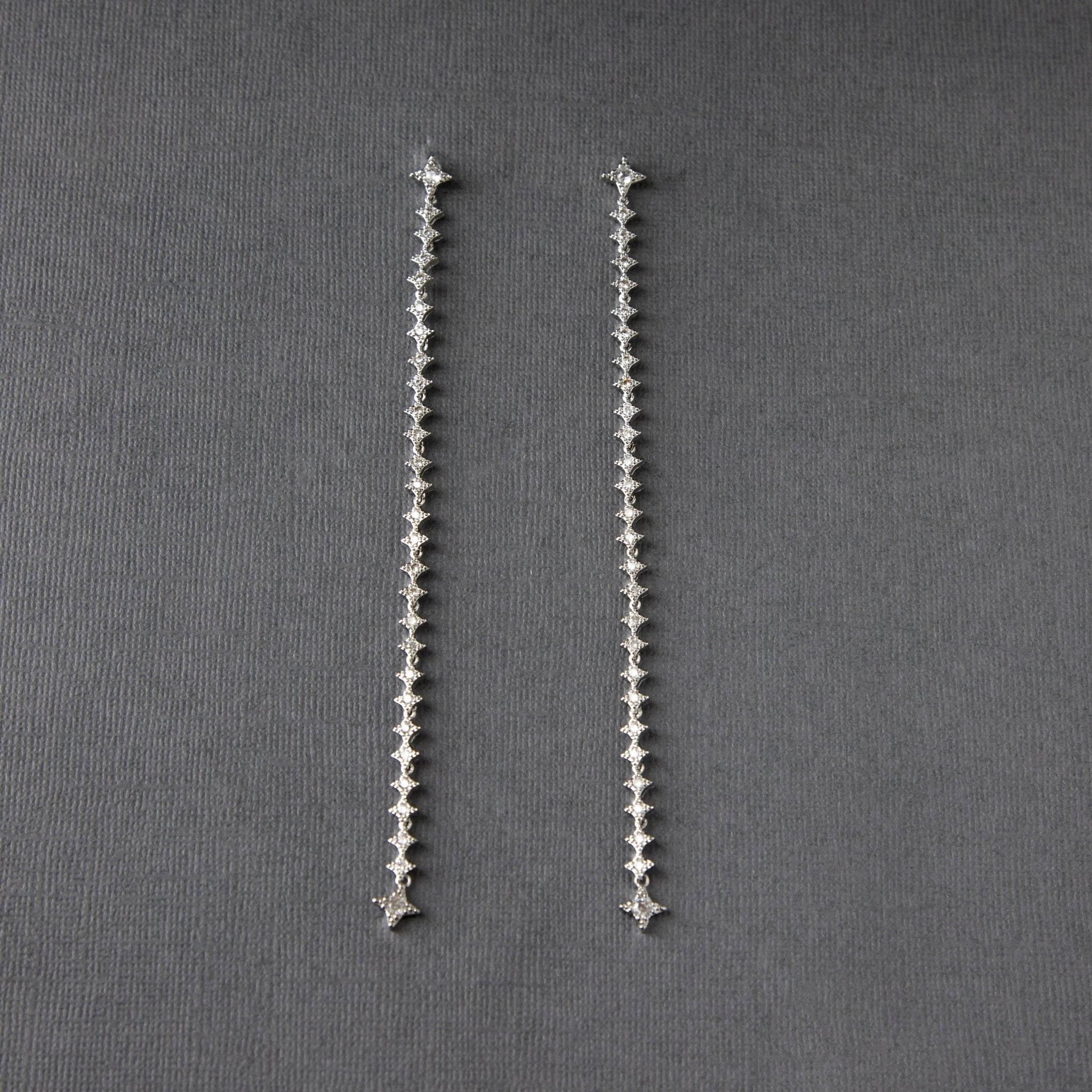 Extra Long CZ Dangle Earrings - Earrings - Cassandra Lynne