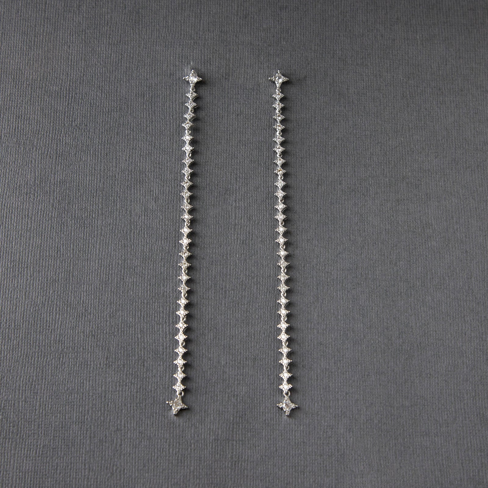 Extra Long CZ Dangle Earrings - Cassandra Lynne