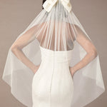 Ivory Bow Wedding Veil - Cassandra Lynne