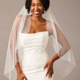 Ivory Bow Wedding Veil - Cassandra Lynne