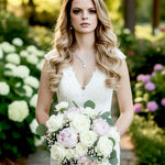 Wedding Necklace Set for the Bride with a floral style Cassandra Lynne