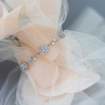 Flower Link CZ Bracelet for the Bride - Bracelet - Cassandra Lynne