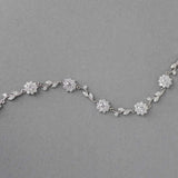 Flower Link CZ Bracelet for the Bride - Bracelet - Cassandra Lynne