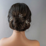 Freshwater Pearl and Crystal Hair Pin - Hair Pins - Cassandra Lynne