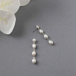 Freshwater Pearl Station Earrings - Earrings - Cassandra Lynne