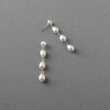 Freshwater Pearl Station Earrings - Earrings - Cassandra Lynne
