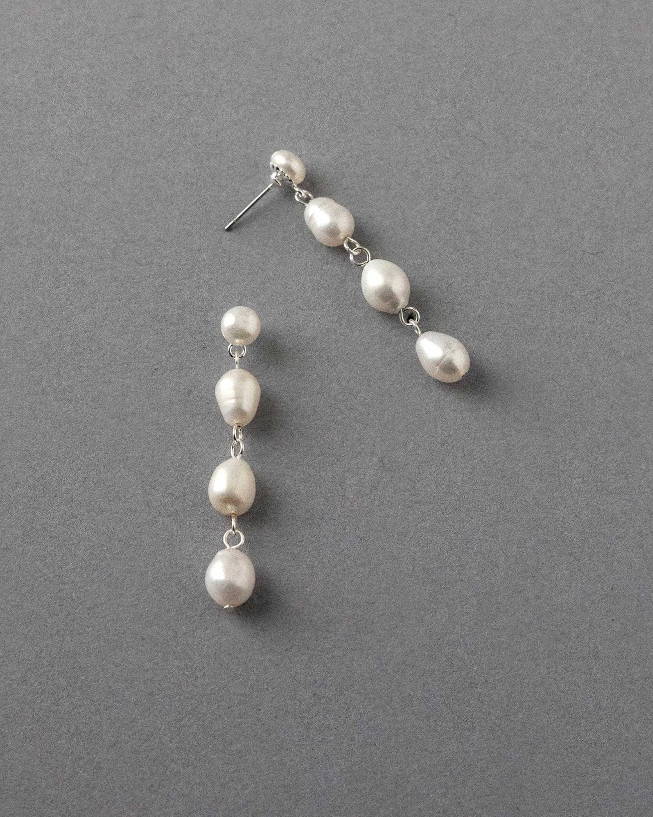Freshwater Pearl Station Earrings - Earrings - Cassandra Lynne