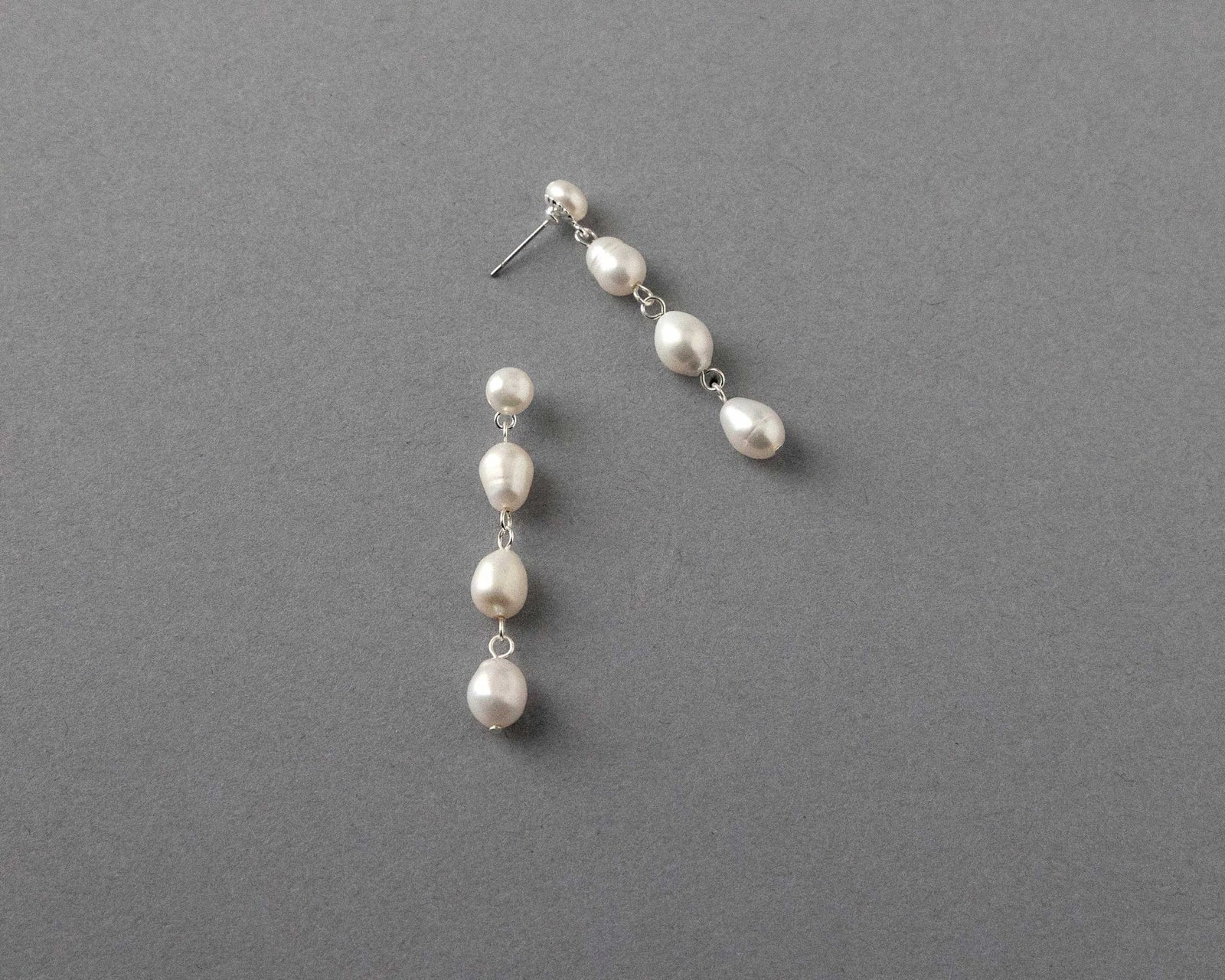 Freshwater Pearl Station Earrings - Earrings - Cassandra Lynne