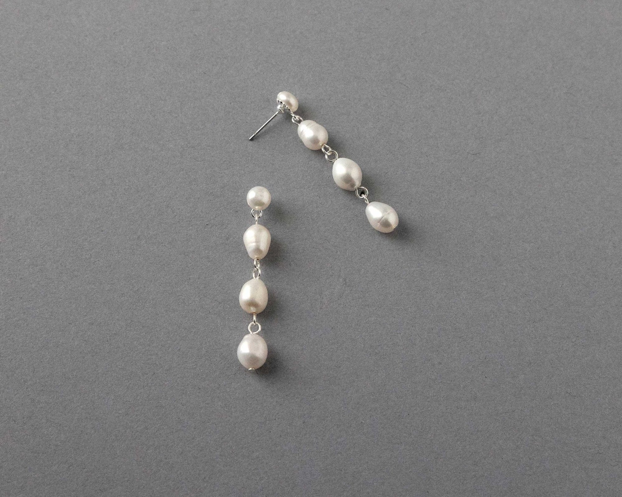 Freshwater Pearl Station Earrings - Earrings - Cassandra Lynne