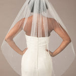 Bridal Veil with Scatter of Crystals and Freshwater Pearls - Cassandra Lynne