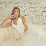 Luxe Tulle Ruffle Edge Two Layer Mantilla Cathedral Bridal Veil