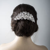 Glamorous Bridal Hair Clip in Silver - Hair Clips - Cassandra Lynne