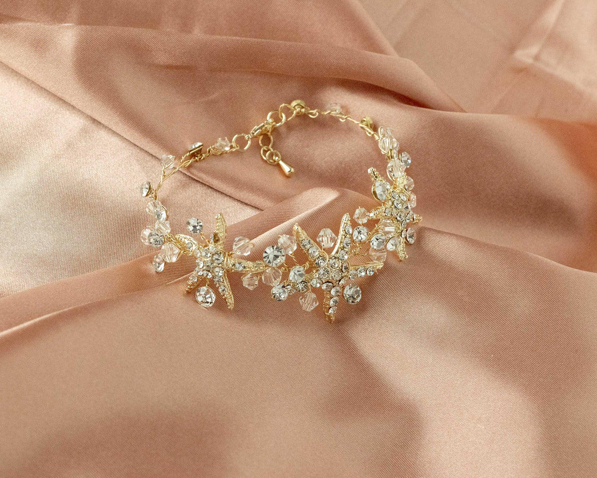 Crystal Starfish Beach Bracelet