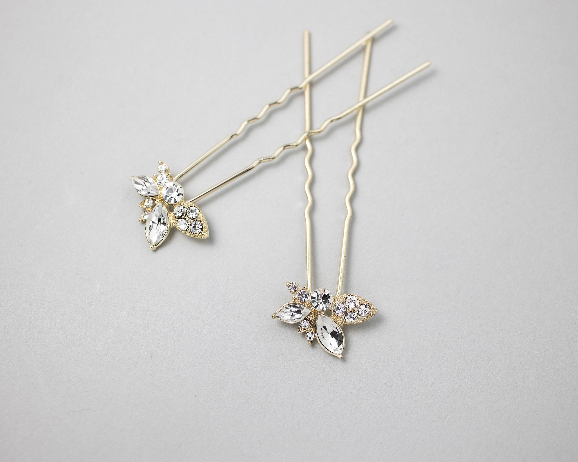 Wedding Hair Pin with Elegant Marquise Jewels