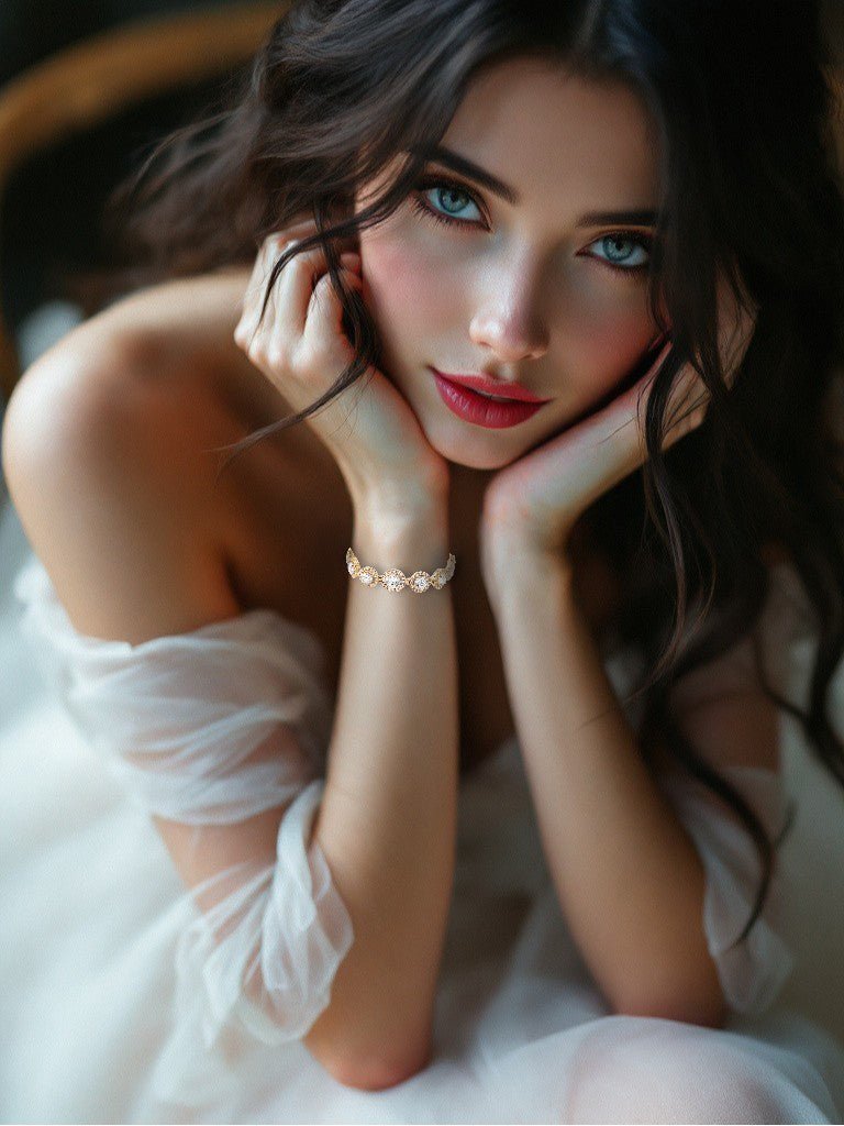 Halo CZ Bracelet for Special Occasion - Bracelet - Cassandra Lynne