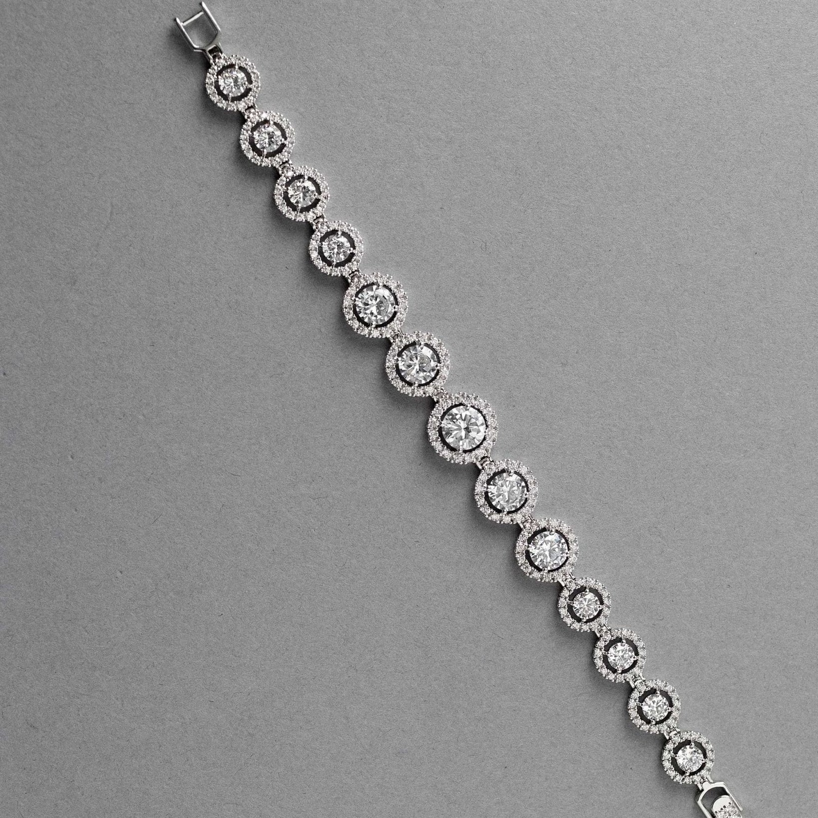 Halo CZ Bracelet for Special Occasion - Bracelet - Cassandra Lynne