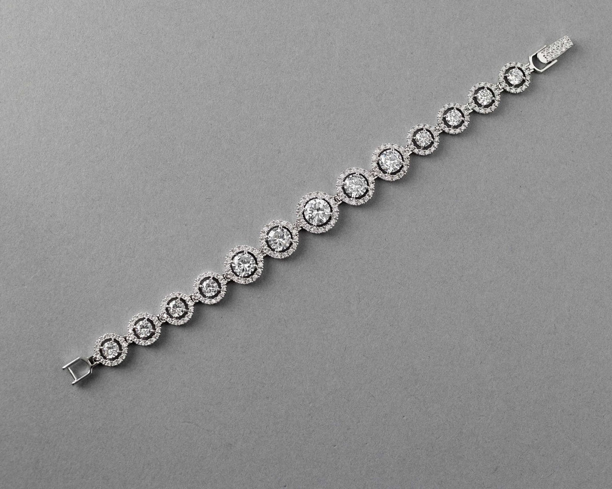 Halo CZ Bracelet for Special Occasion - Bracelet - Cassandra Lynne