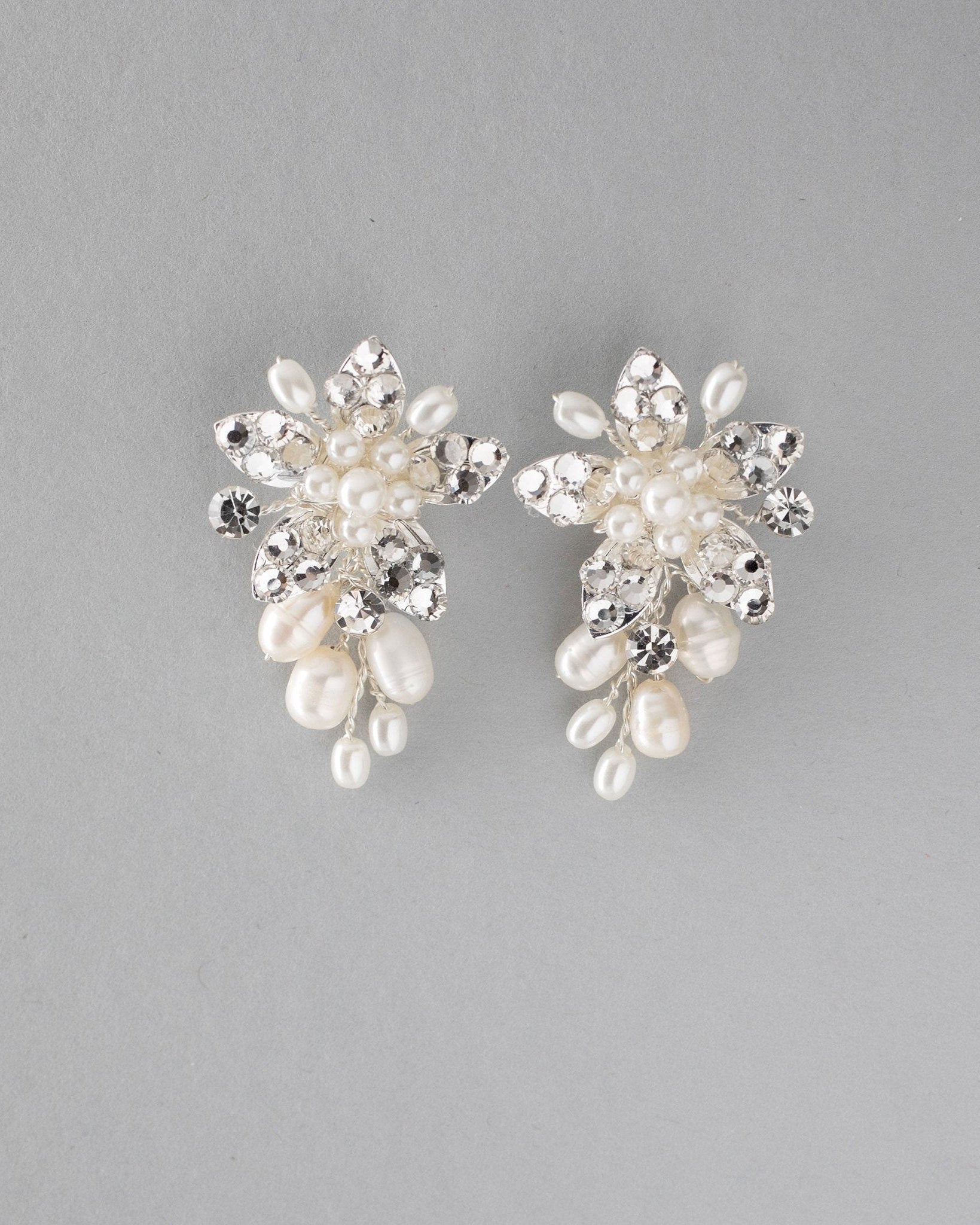 Handmade Freshwater Pearl Flower Earrings - Earrings - Cassandra Lynne