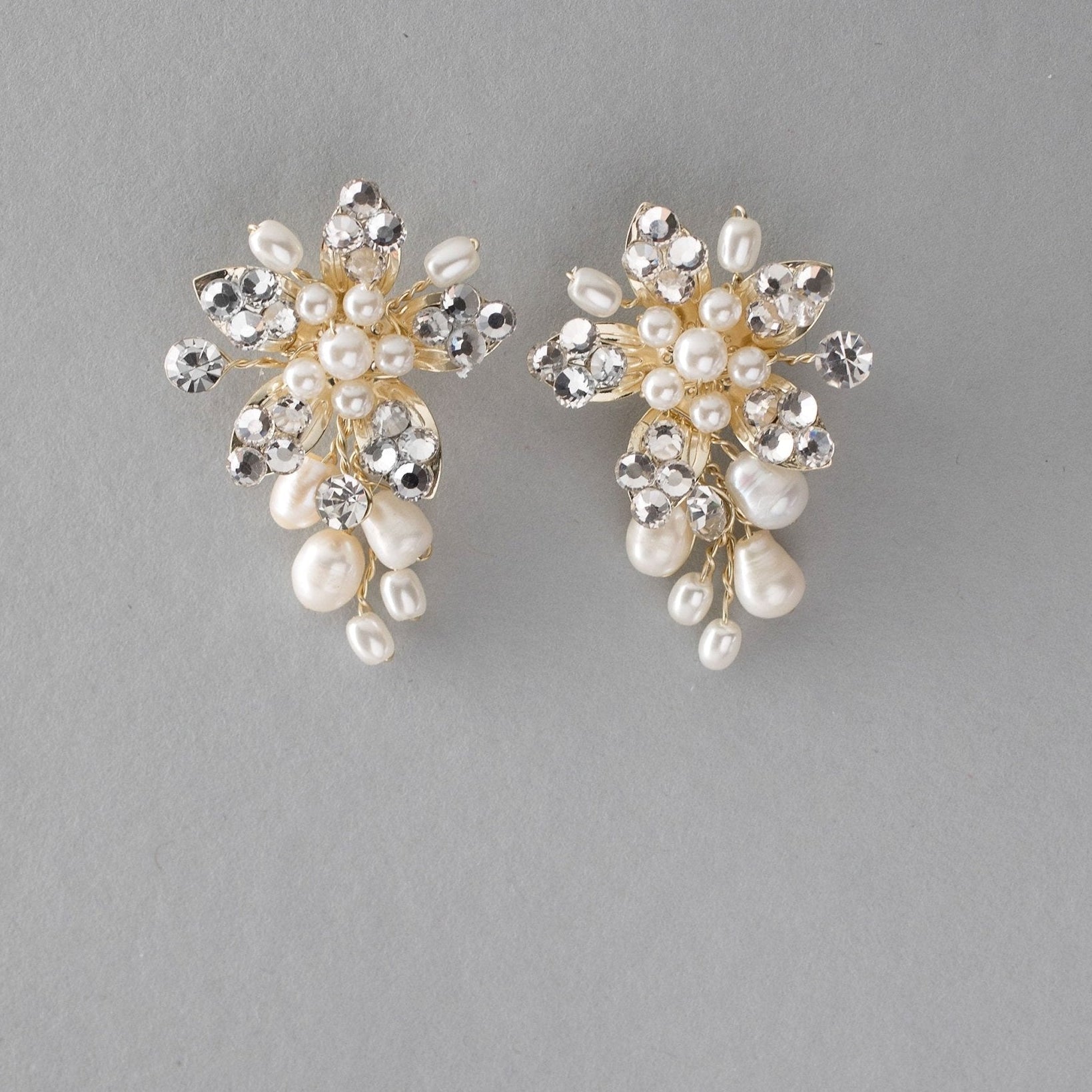 Handmade Freshwater Pearl Flower Earrings - Earrings - Cassandra Lynne