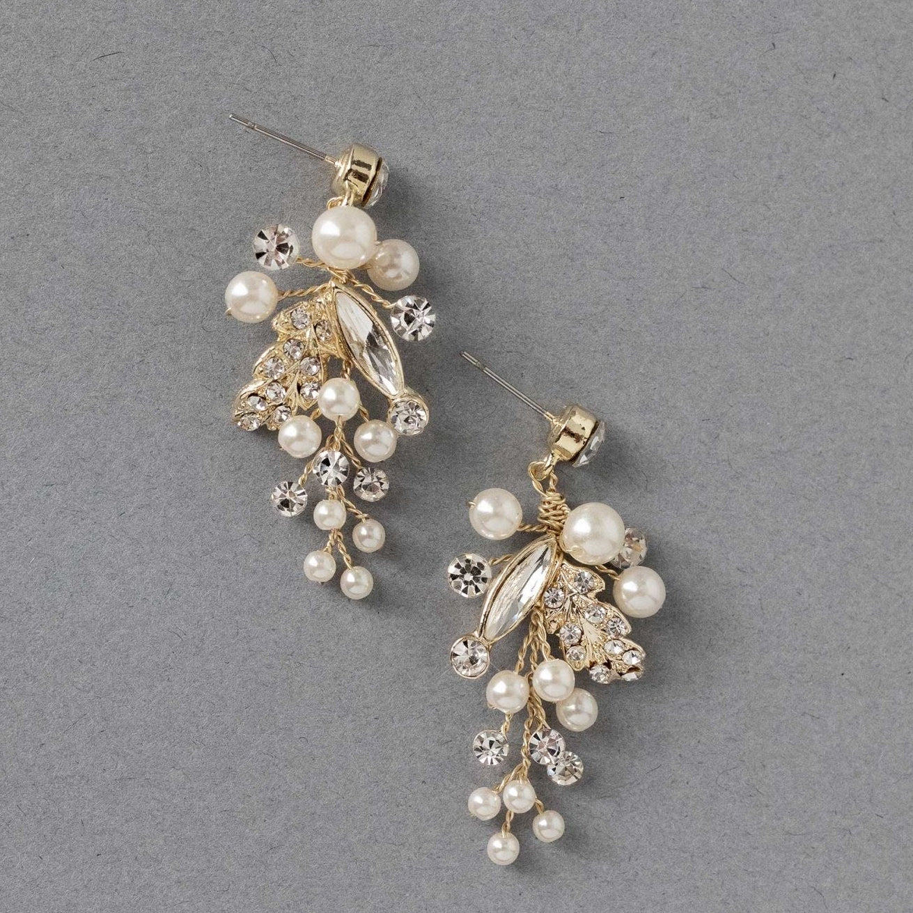 Handmade Pearl and Crystal Earrings - Earrings - Cassandra Lynne