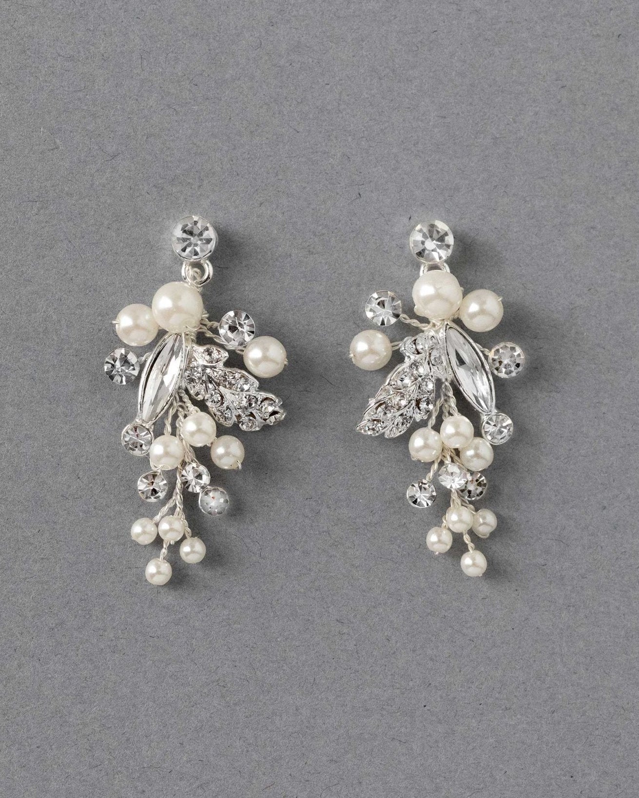 Handmade Pearl and Crystal Earrings - Earrings - Cassandra Lynne