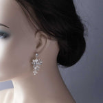 Handmade Pearl and Crystal Earrings - Earrings - Cassandra Lynne