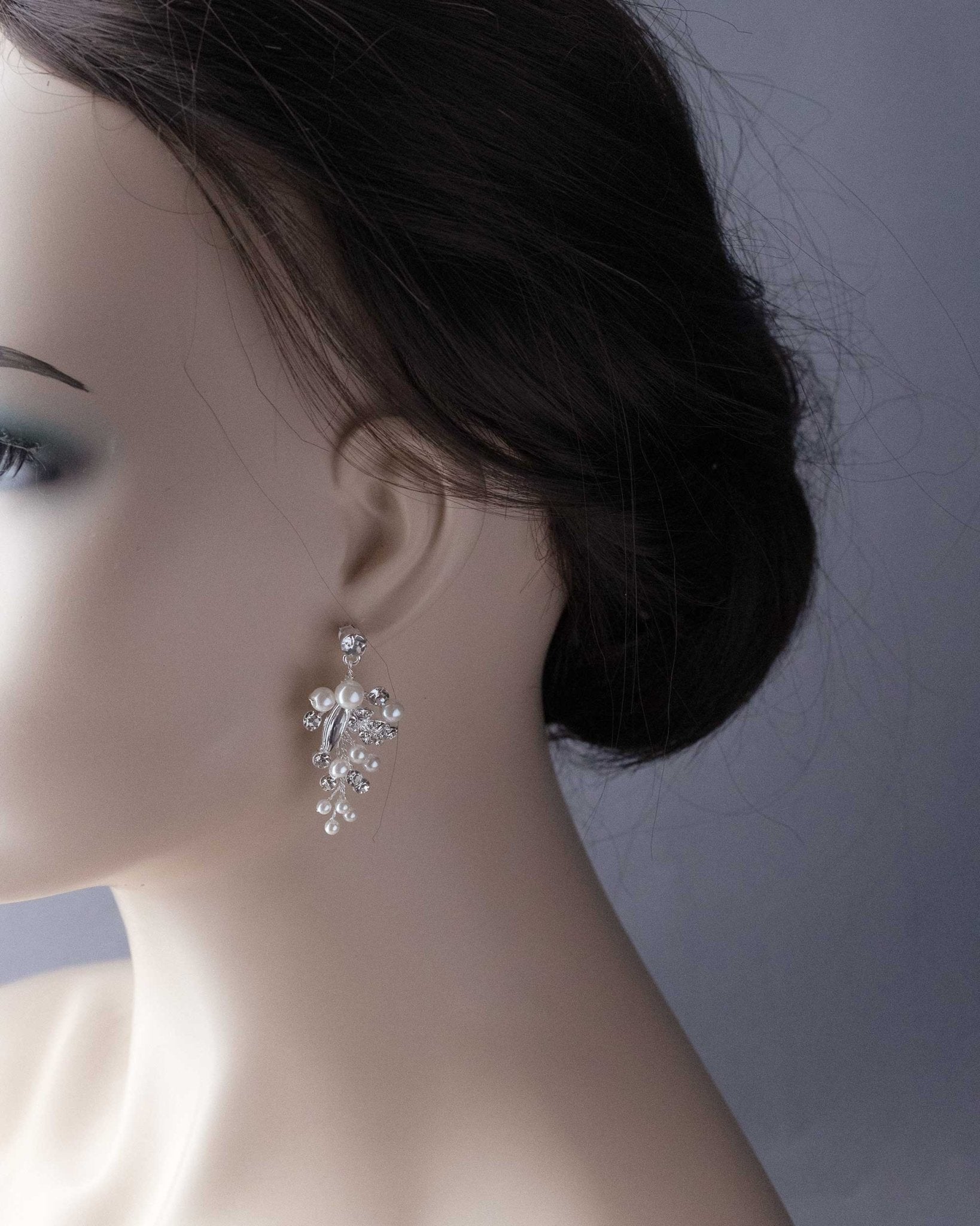 Handmade Pearl and Crystal Earrings - Earrings - Cassandra Lynne