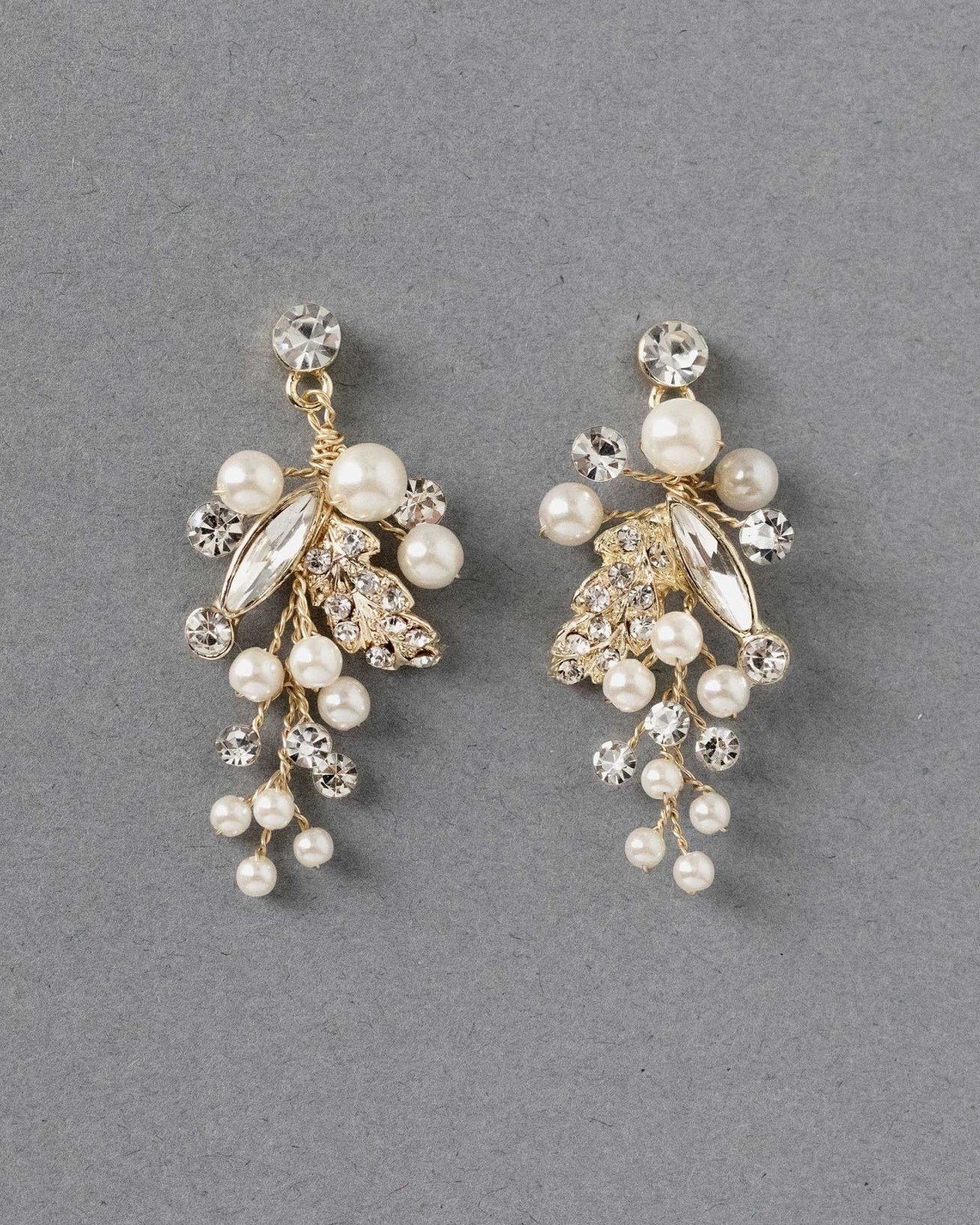 Handmade Pearl and Crystal Earrings - Earrings - Cassandra Lynne