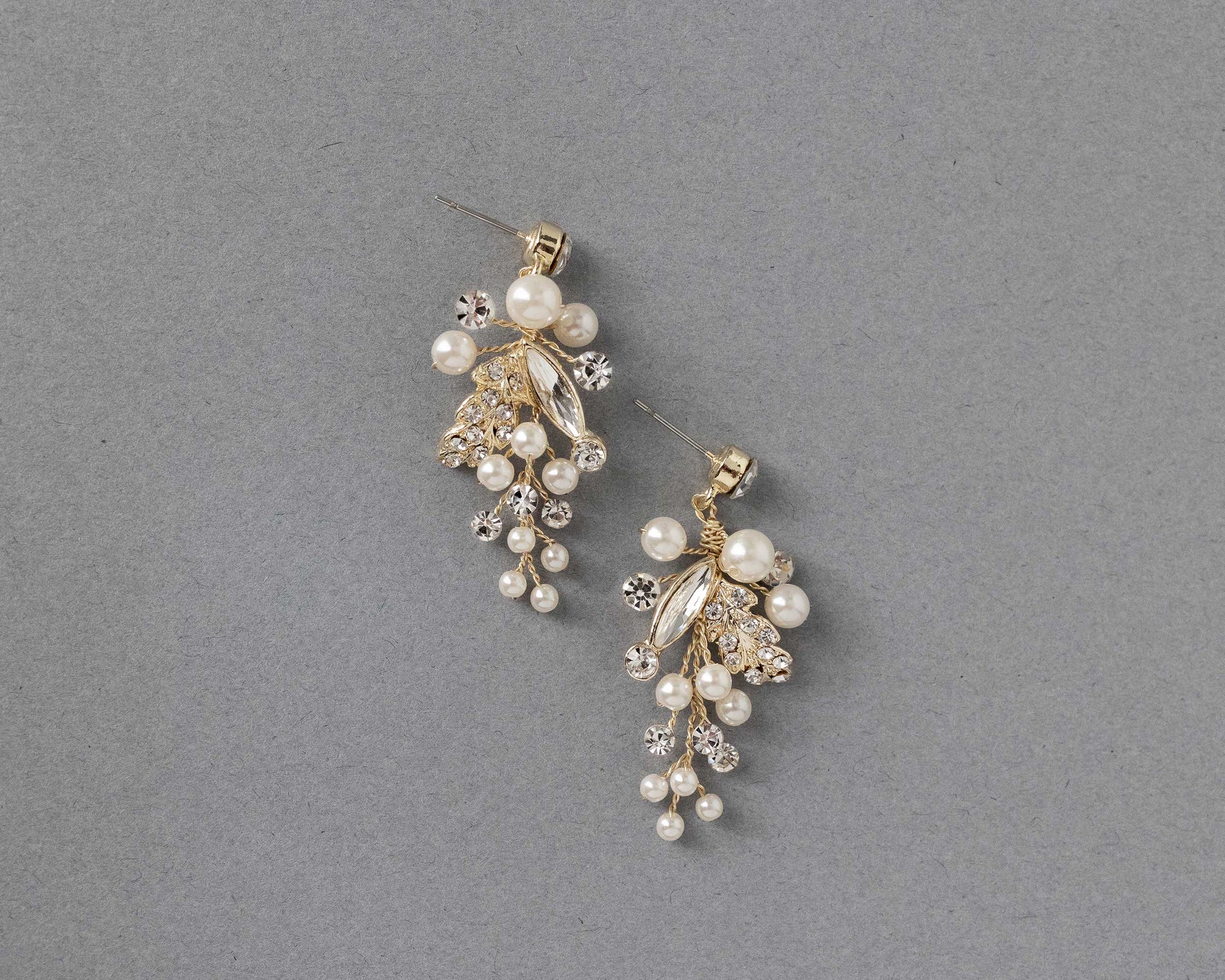 Handmade Pearl and Crystal Earrings