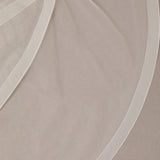 Fingertip Horsehair Trim Two Layer Wedding Veil