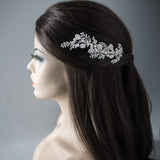 Ivory Cultured Pearls and Crystals Bridal Hair Clip - Hair Clips - Cassandra Lynne
