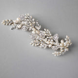 Ivory Cultured Pearls and Crystals Bridal Hair Clip - Hair Clips - Cassandra Lynne