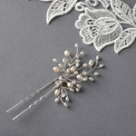 Ivory Pearl and Crystal Bridal Hair Pin - Hair Pins - Cassandra Lynne