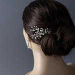 Ivory Pearl and Crystal Bridal Hair Pin - Hair Pins - Cassandra Lynne