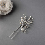 Ivory Pearl and Crystal Bridal Hair Pin - Hair Pins - Cassandra Lynne