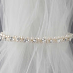 Ivory Pearl and Rhinestones Bridal Headband - Tiara - Cassandra Lynne