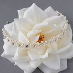 Ivory Pearl and Rhinestones Bridal Headband - Tiara - Cassandra Lynne