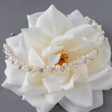 Ivory Pearl and Rhinestones Bridal Headband - Tiara - Cassandra Lynne