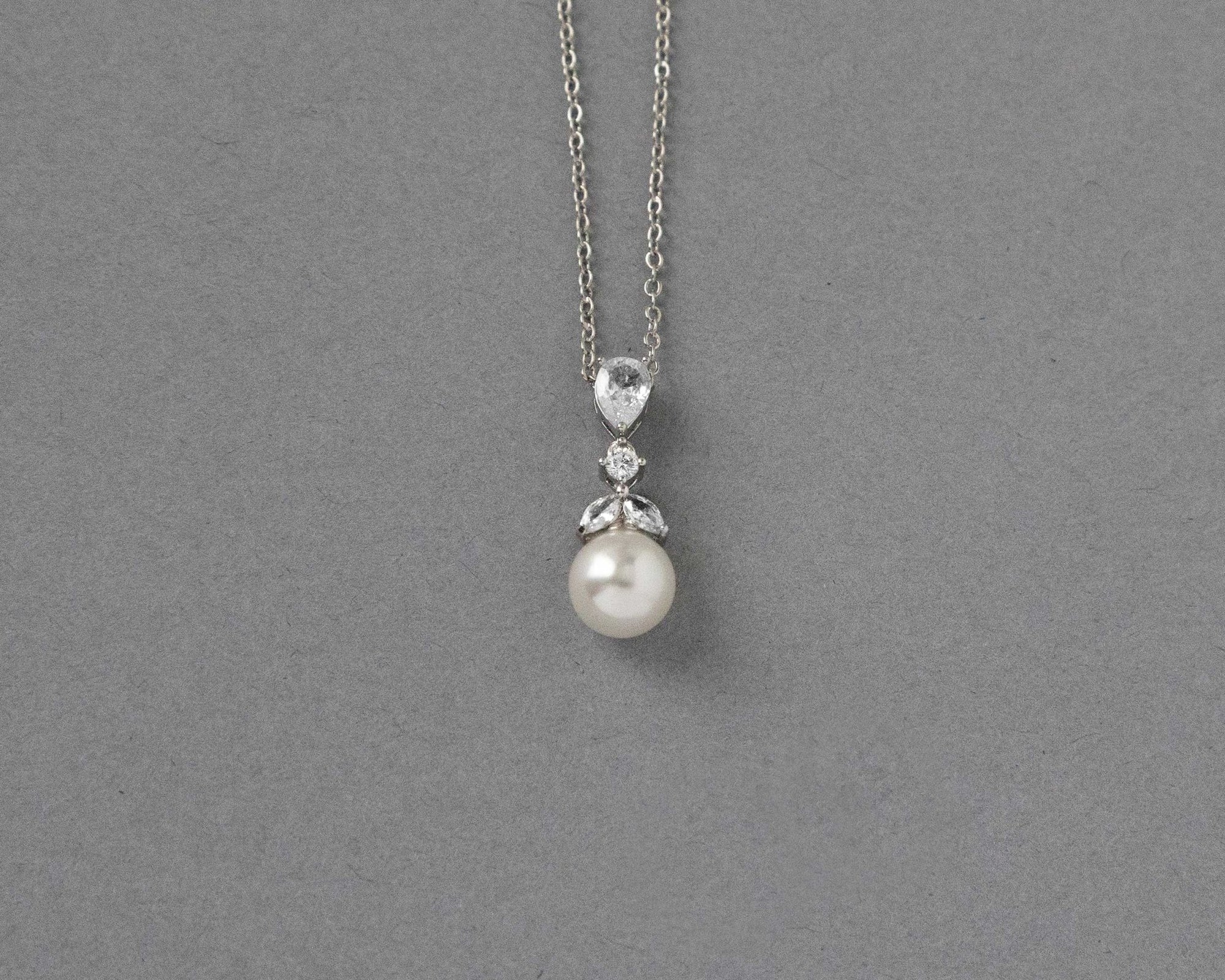 Ivory Pearl Drop Pendant Necklace - Pendant - Cassandra Lynne