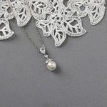 Ivory Pearl Drop Pendant Necklace - Pendant - Cassandra Lynne
