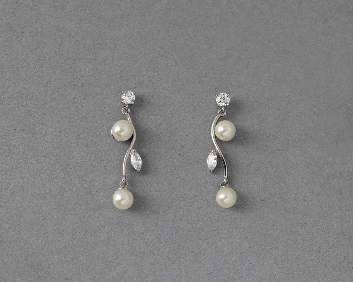 Ivory Pearl Vine Earrings