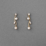 Ivory Pearl Vine Earrings - Earrings - Cassandra Lynne